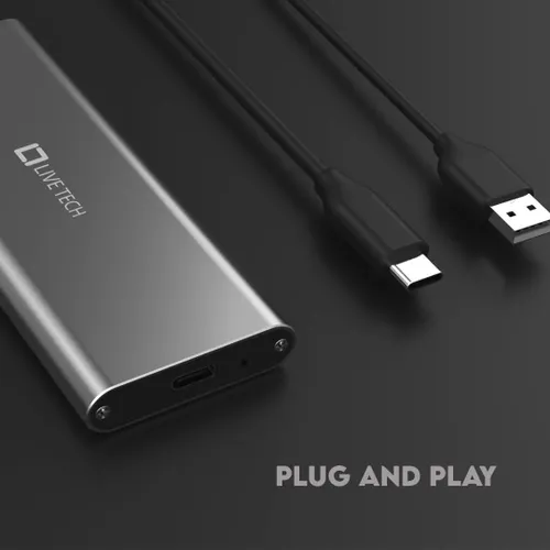 Live Tech HDC07 M.2 NVMe SSD Enclosure Type-C USB 3.1 Gen 2 Casing | 10 GBPS Supports